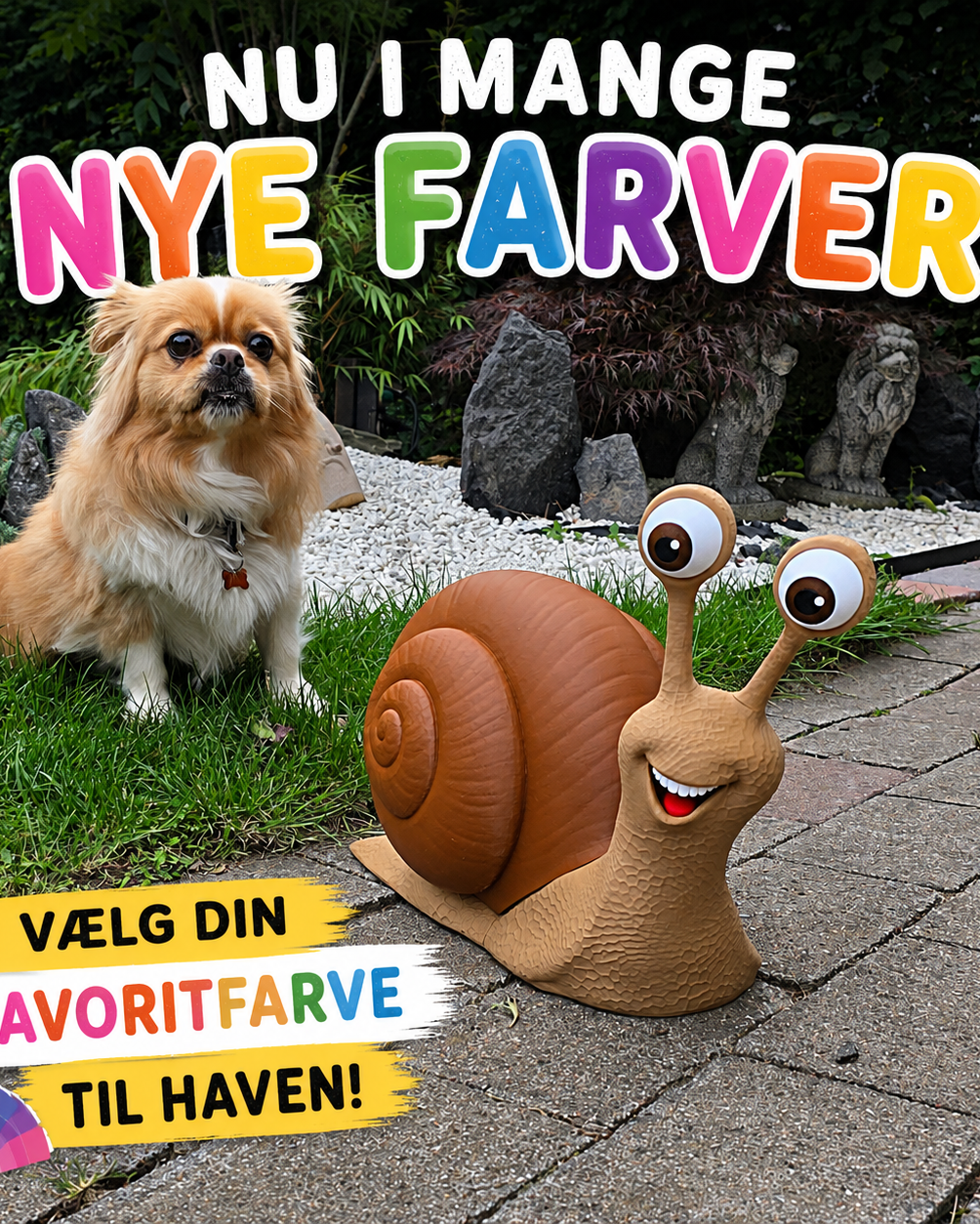 Kæmpe Havesnegl – Sjov Havefigur