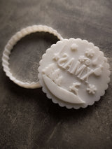Småkageudstikker med XMAS-stempel og rensdyr