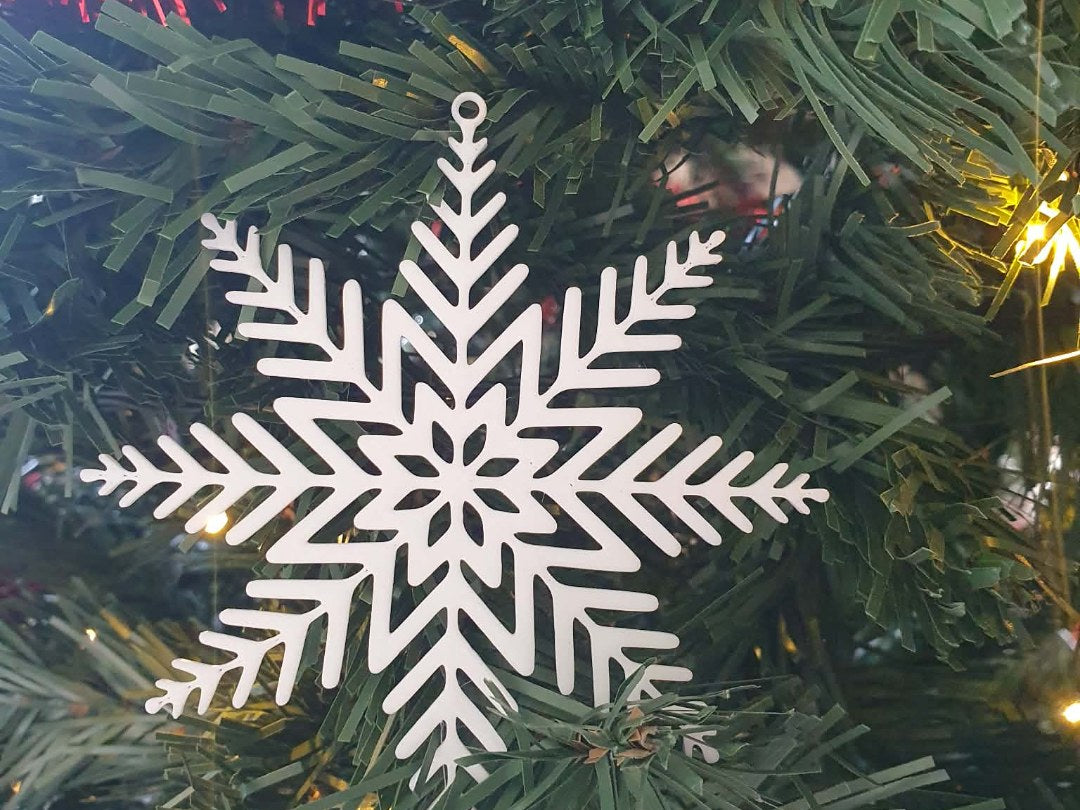 Snefnug som juletræspynt