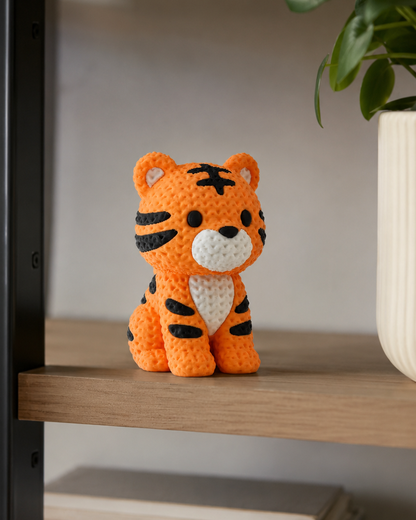 Tiger Figurine – Playful Wild Accent