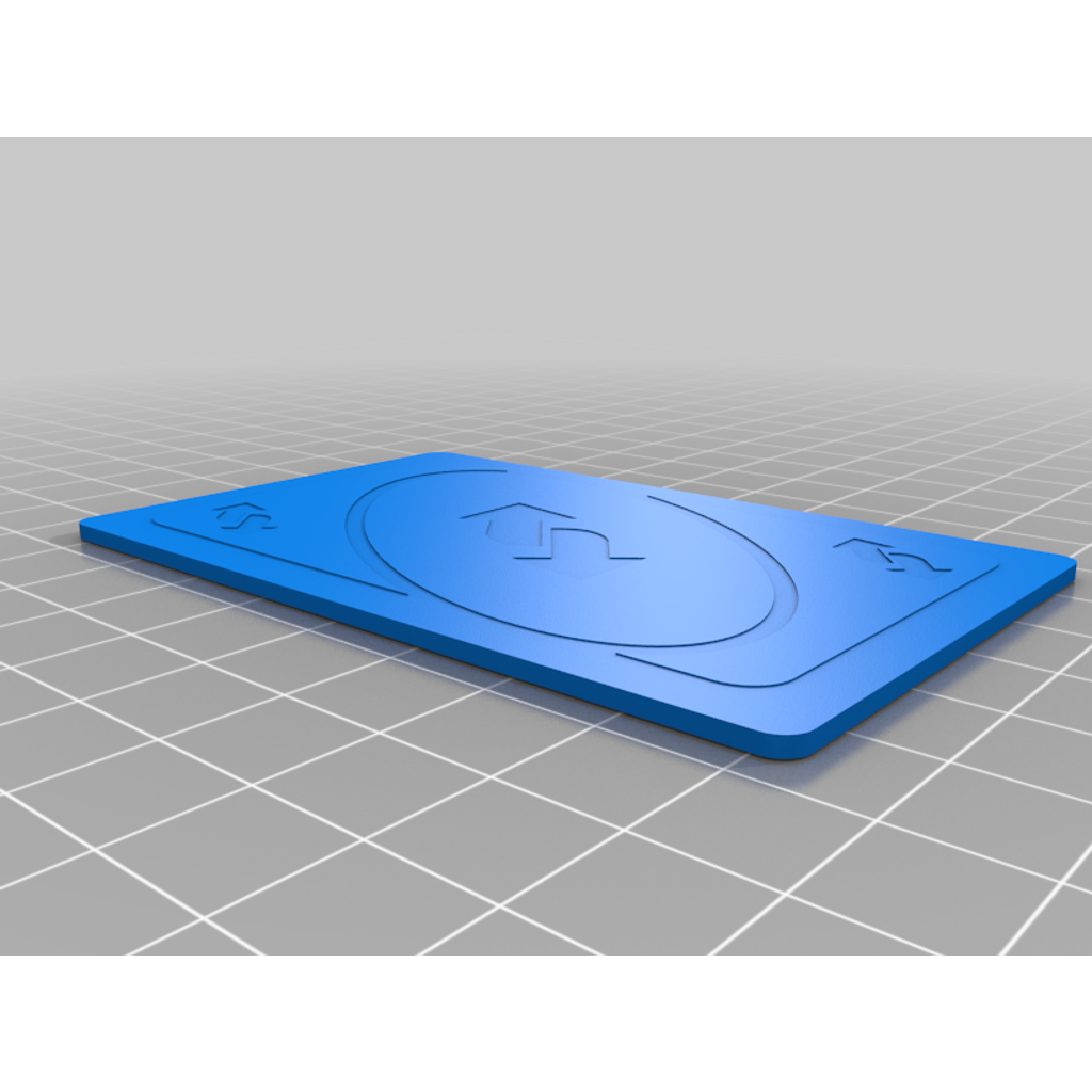 Uno Reverse Card – 3D Print for Dual Extrusion