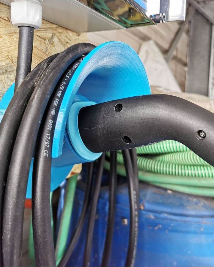 EV Type 2 Plug & Cable Holder for Wallbox Charging