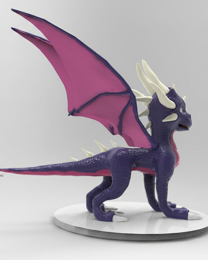 Cynder The Dragon – The Legend of Spyro Static Statue