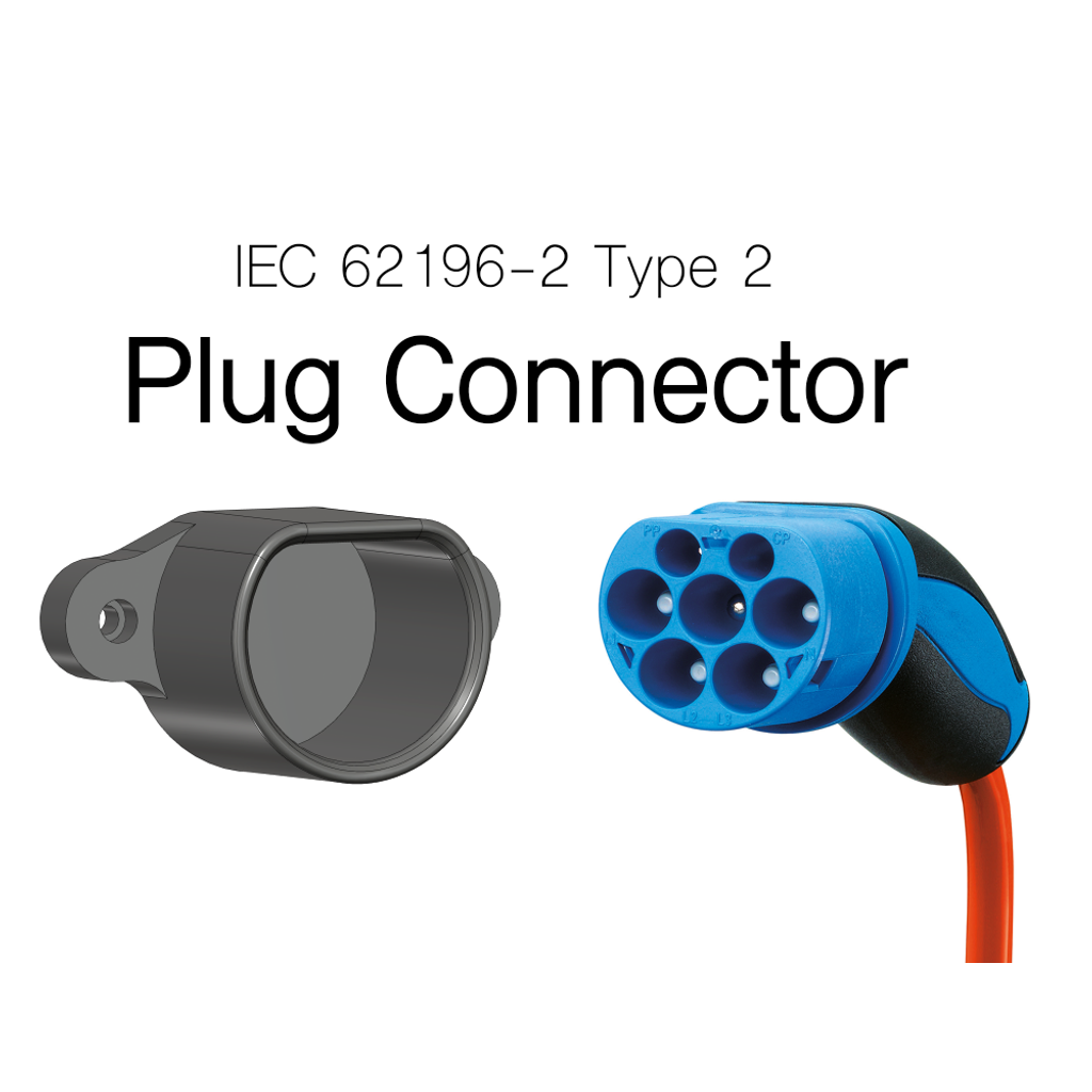 Type 2 EV Charging Plug Dummy Connector – Wall Mount