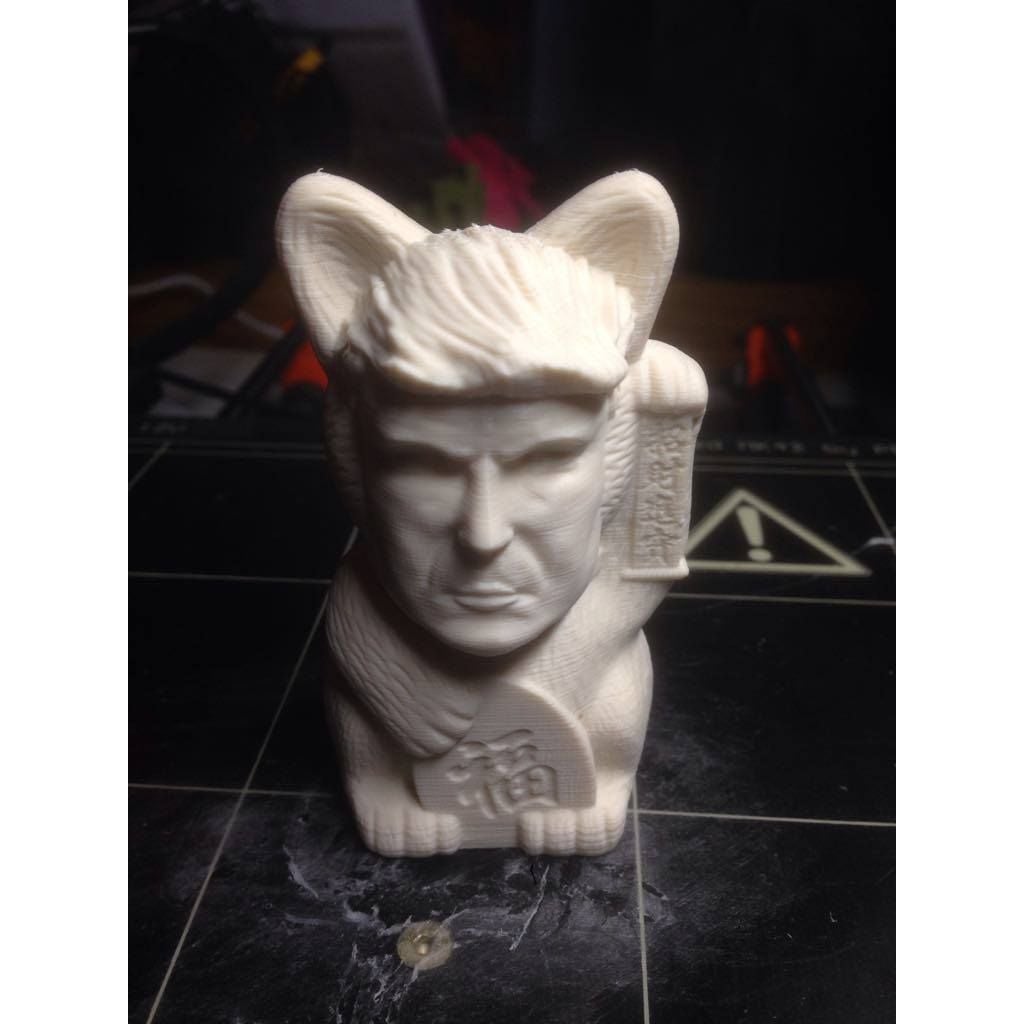 Cat Trump Statue — Funny Cat & Trump Remix Figure