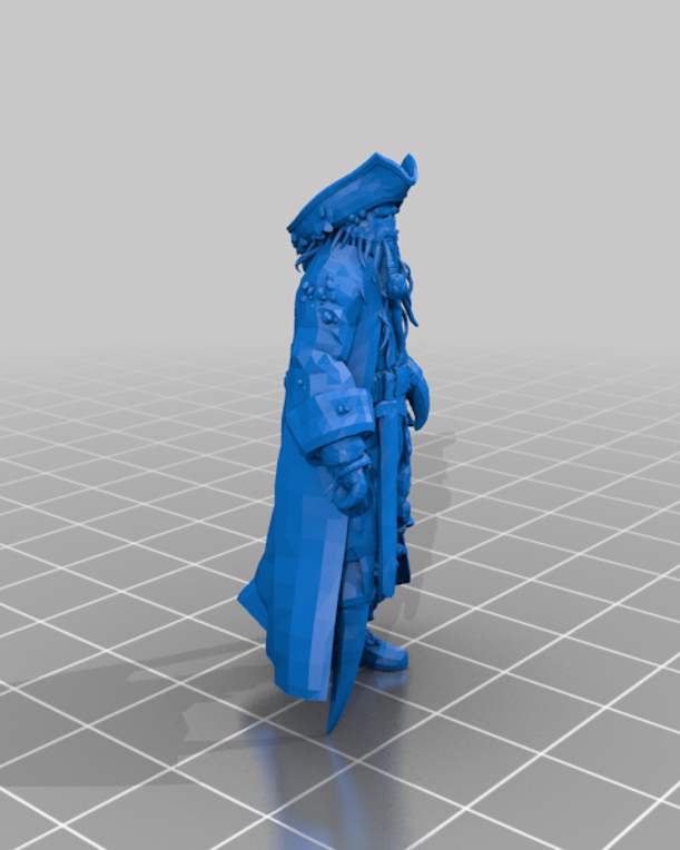 Davy Jones Pirate Figure – 3D Printed